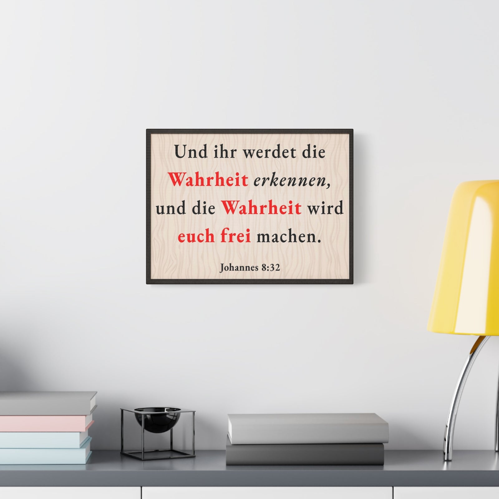 Scripture Walls Johannes 8:32 John 8:32 Truth Will Set You Free Bible Verse Canvas Christian Wall Art Ready to Hang Unframed-Express Your Love Gifts