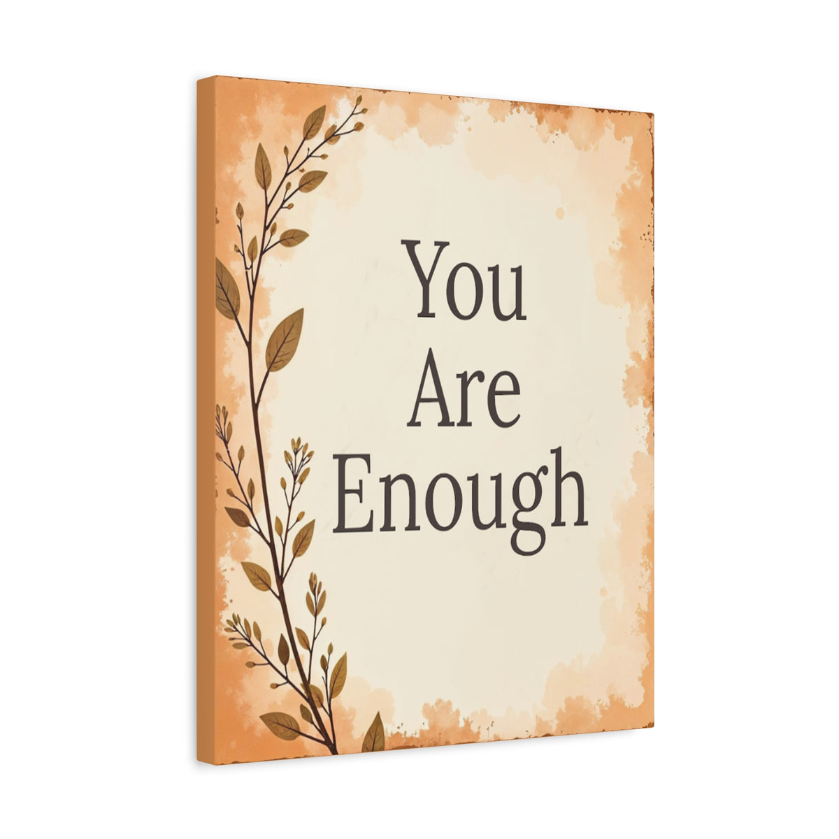 You Are Enough Inspirational Motivational Quote Canvas Wall Art for Home Decor Ready-to-Hang-Express Your Love Gifts