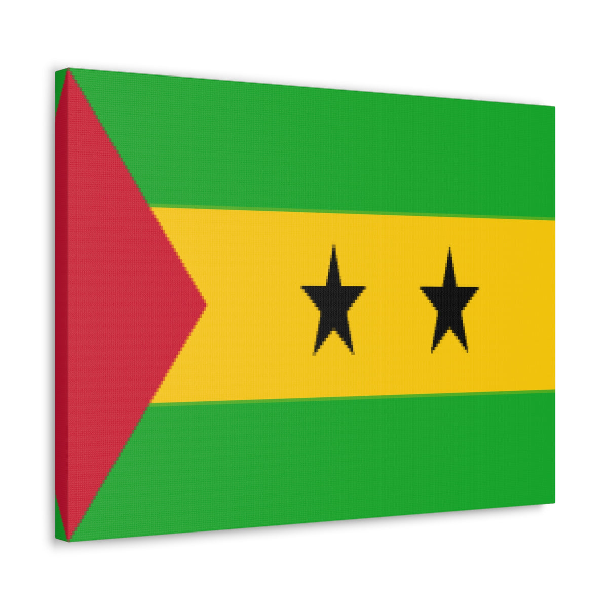 Sao Tome and Principe Country Flag Canvas Vibrant Wall Art Unframed Home Decor-Express Your Love Gifts