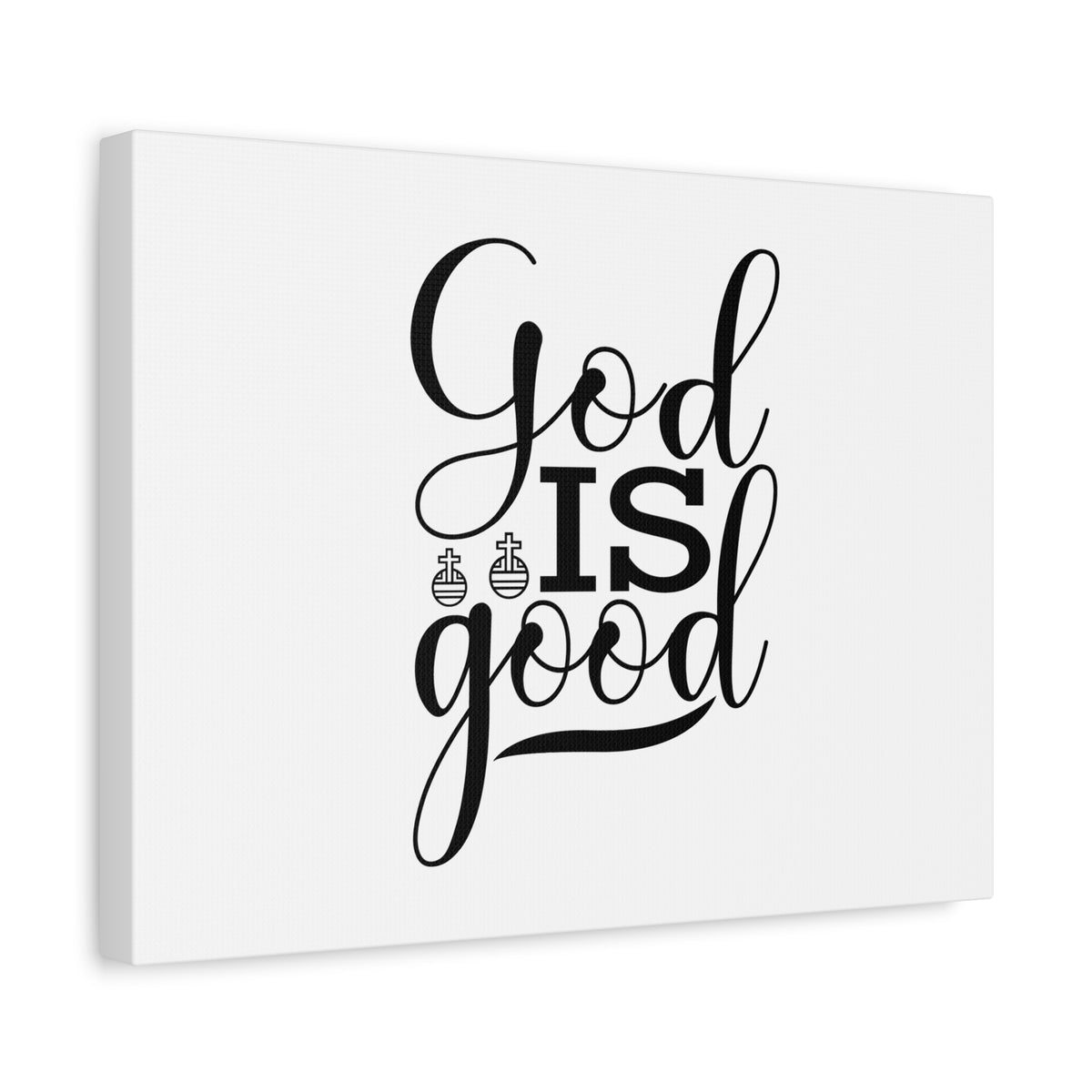 Scripture Canvas God Is Good Psalm 107:1 Christian Wall Art Bible Verse Print Ready to Hang-Express Your Love Gifts