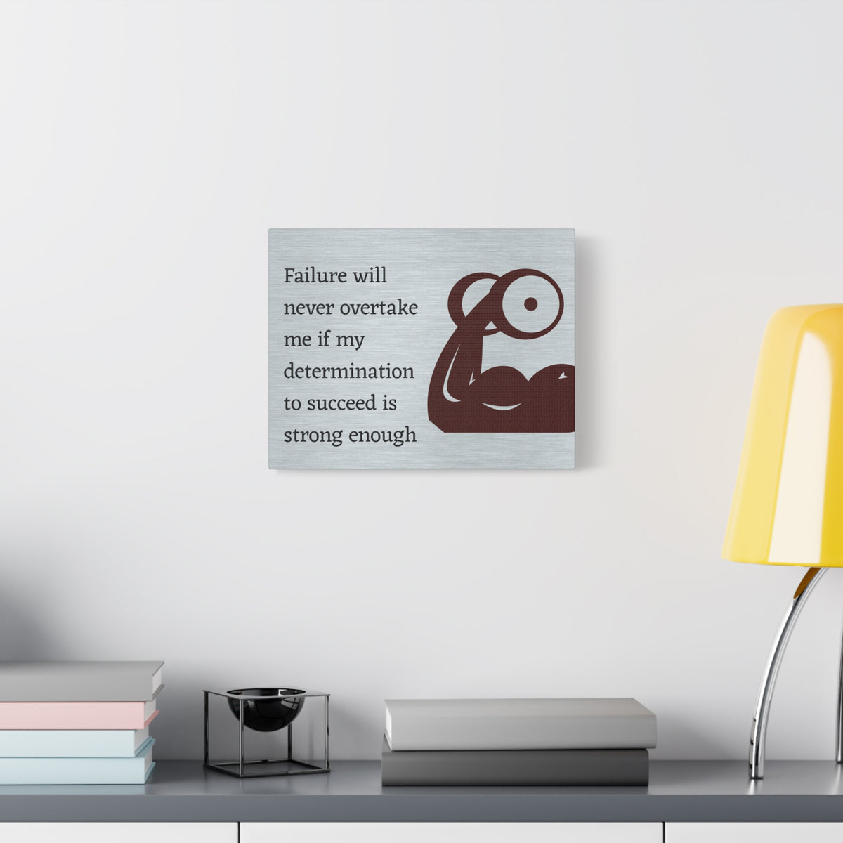 Inspirational Wall Art Determination To Succeed Motivation Wall Decor for Home Office Gym Inspiring Success Quote Print Ready to Hang-Express Your Love Gifts