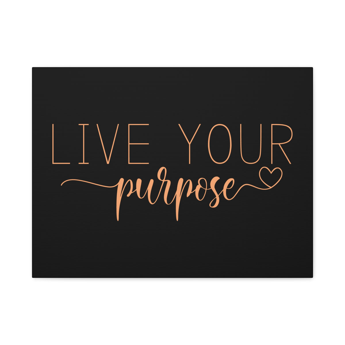 Scripture Canvas Live Your Purpose Psalm 57:2 Christian Wall Art Bible Verse Print Ready to Hang-Express Your Love Gifts