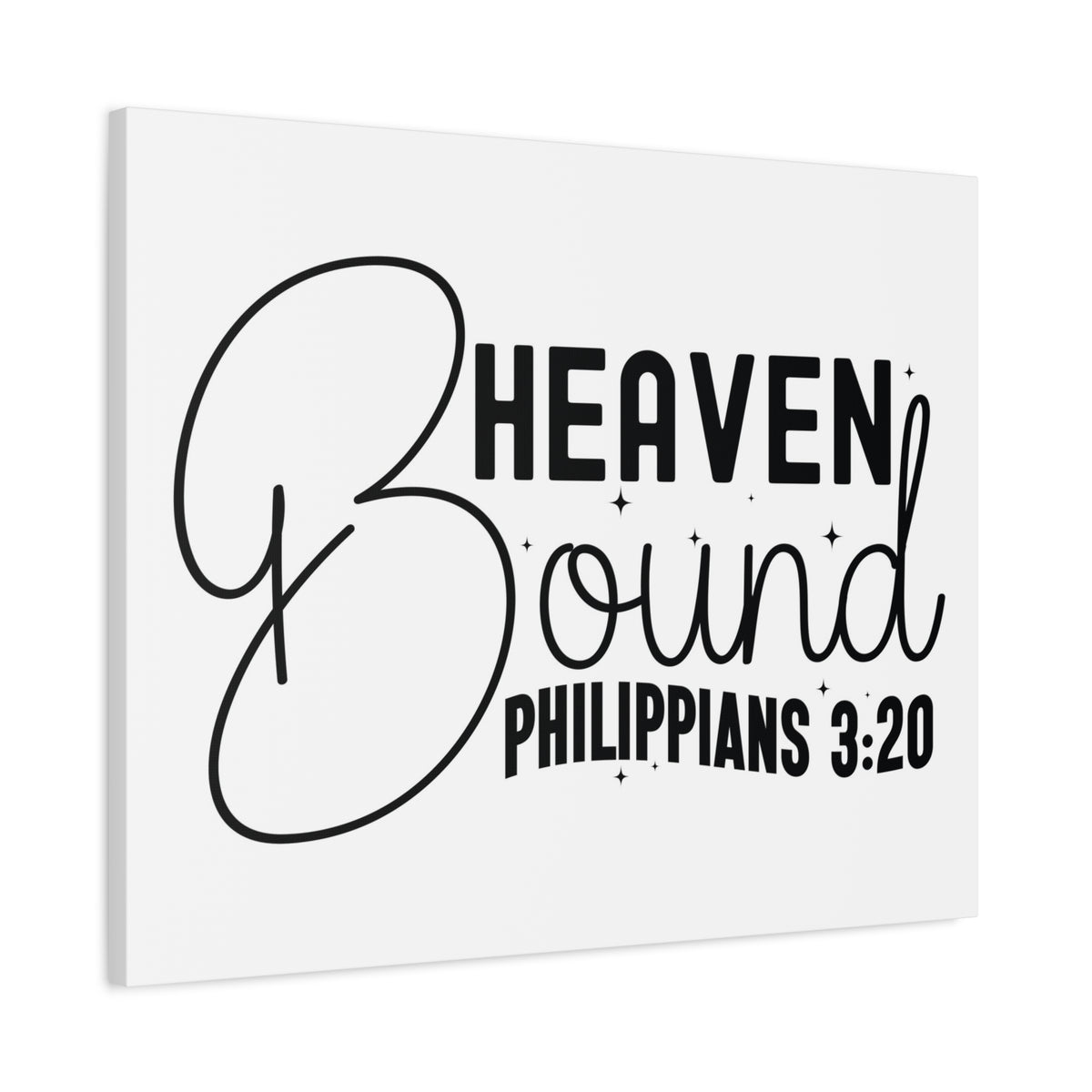 Scripture Walls Philippians 3:20 I am Heaven Bound Bible Verse Canvas Christian Wall Art Ready to Hang Unframed-Express Your Love Gifts