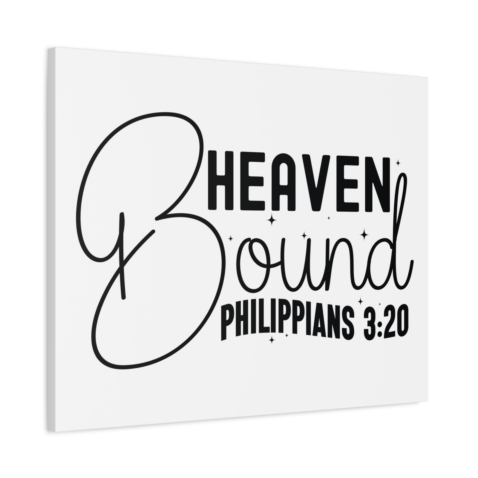 Scripture Walls Philippians 3:20 I am Heaven Bound Bible Verse Canvas Christian Wall Art Ready to Hang Unframed-Express Your Love Gifts