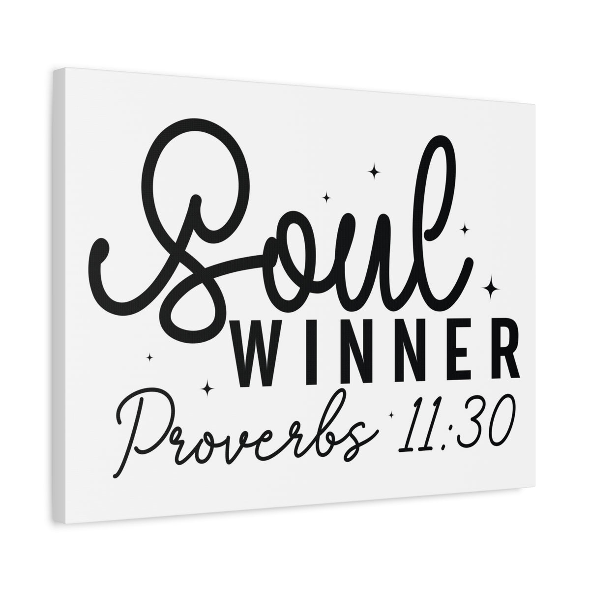 Scripture Walls Proverbs 11:30 Soul Winner Bible Verse Canvas Christian Wall Art Ready to Hang Unframed-Express Your Love Gifts