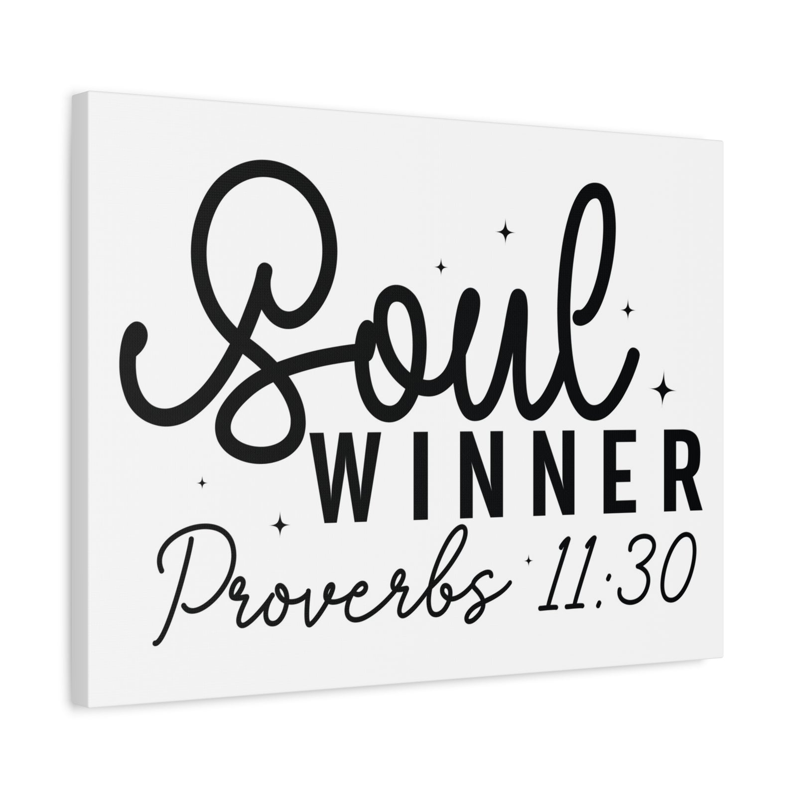 Scripture Walls Proverbs 11:30 Soul Winner Bible Verse Canvas Christian Wall Art Ready to Hang Unframed-Express Your Love Gifts