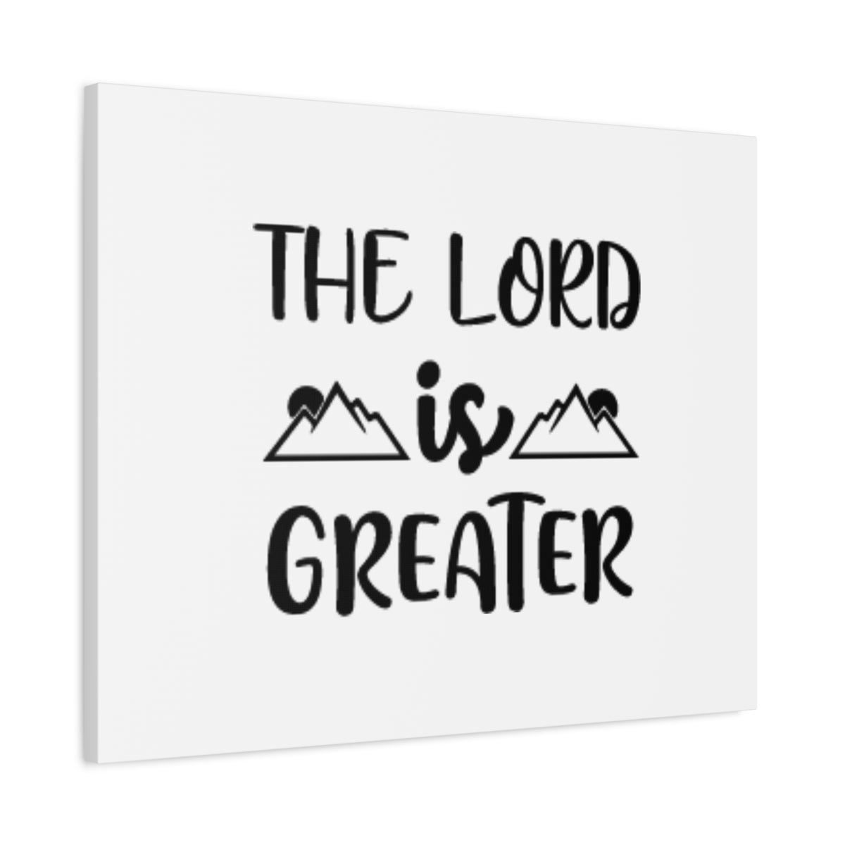 Scripture Canvas The Lord Is Greater Psalm 96:4 Christian Wall Art Bible Verse Print Ready to Hang-Express Your Love Gifts