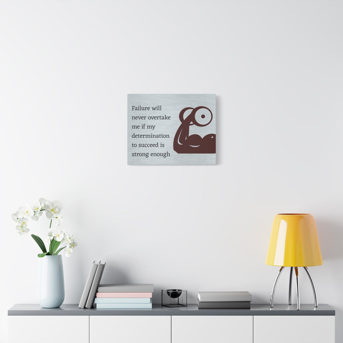 Inspirational Wall Art Determination To Succeed Motivation Wall Decor for Home Office Gym Inspiring Success Quote Print Ready to Hang-Express Your Love Gifts