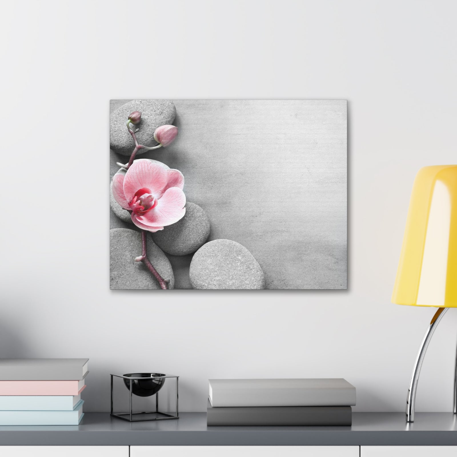 Orchid Pink Flower Forest Floral Nature Photography Canvas Wall Art for Home Decor Ready-to-Hang-Express Your Love Gifts