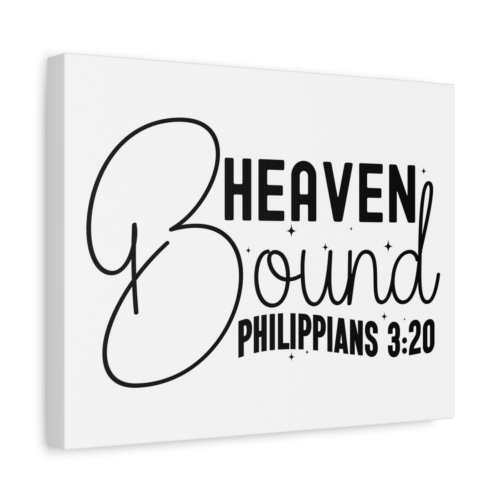 Scripture Walls Philippians 3:20 I am Heaven Bound Bible Verse Canvas Christian Wall Art Ready to Hang Unframed-Express Your Love Gifts