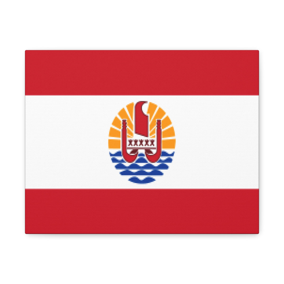 French Polynesia Country Flag Canvas Vibrant Wall Art Unframed Home Decor-Express Your Love Gifts