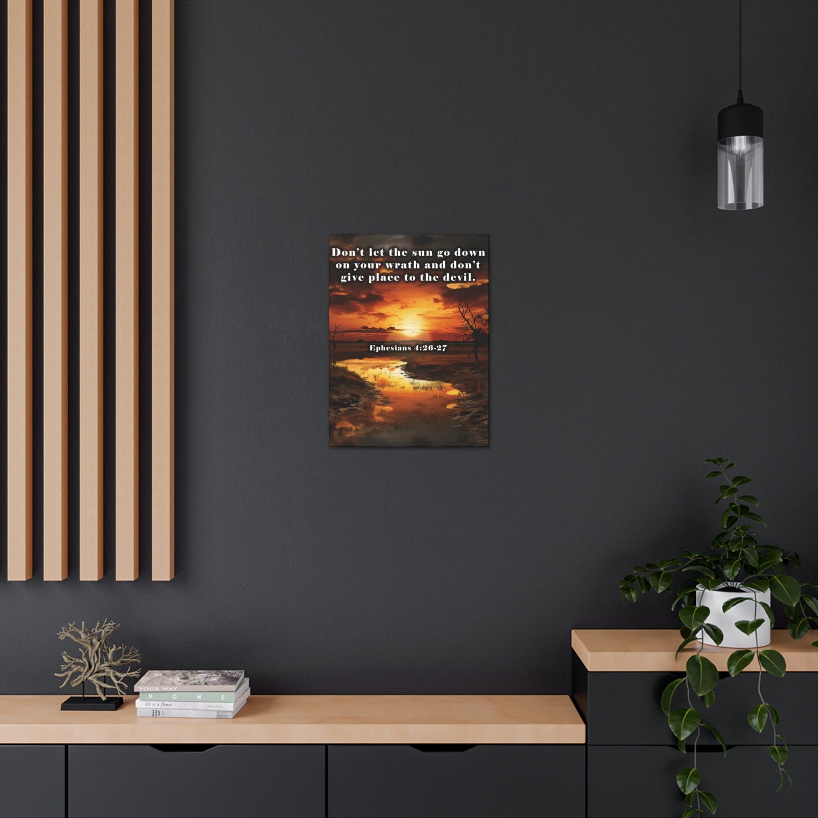Scripture Walls Be Ye Angry Ephesians 4:26-27 Christian Wall Art Print Ready to Hang Unframed-Express Your Love Gifts