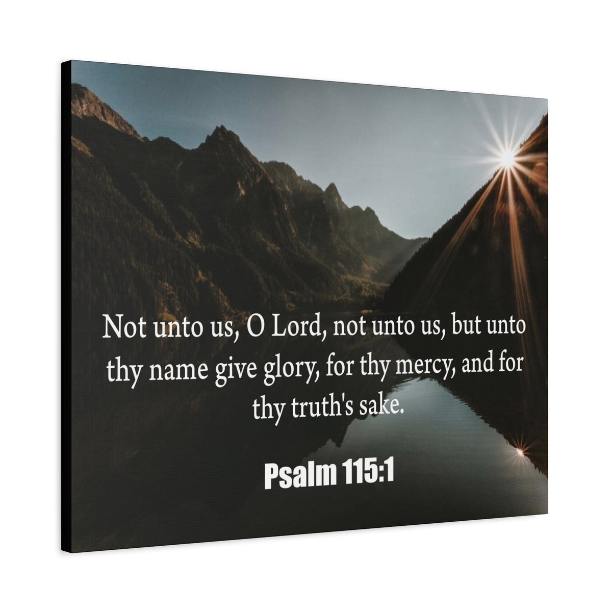 Scripture Canvas Not Unto Us Isaiah 41:10 Christian Wall Art Bible Verse Print Ready to Hang-Express Your Love Gifts