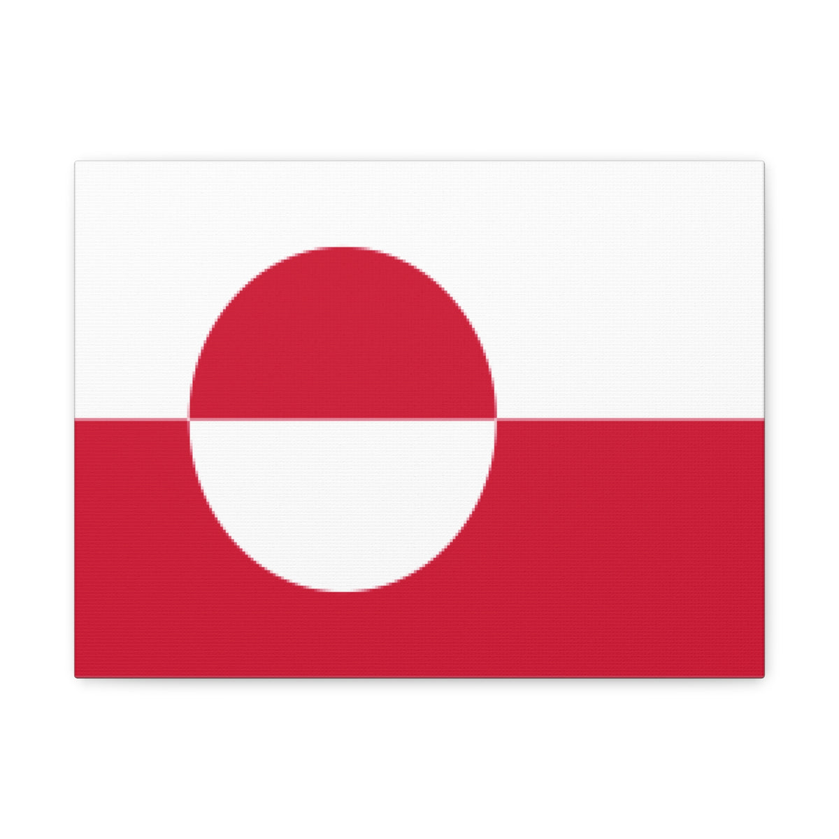Greenland Country Flag Canvas Vibrant Wall Art Unframed Home Decor-Express Your Love Gifts
