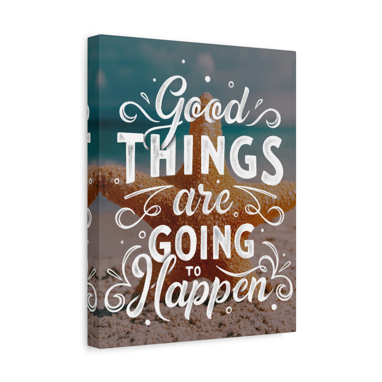 Inspirational Quote Canvas Good Things Wall Art Motivational Motto Inspiring Prints Artwork Decor Ready to Hang-Express Your Love Gifts