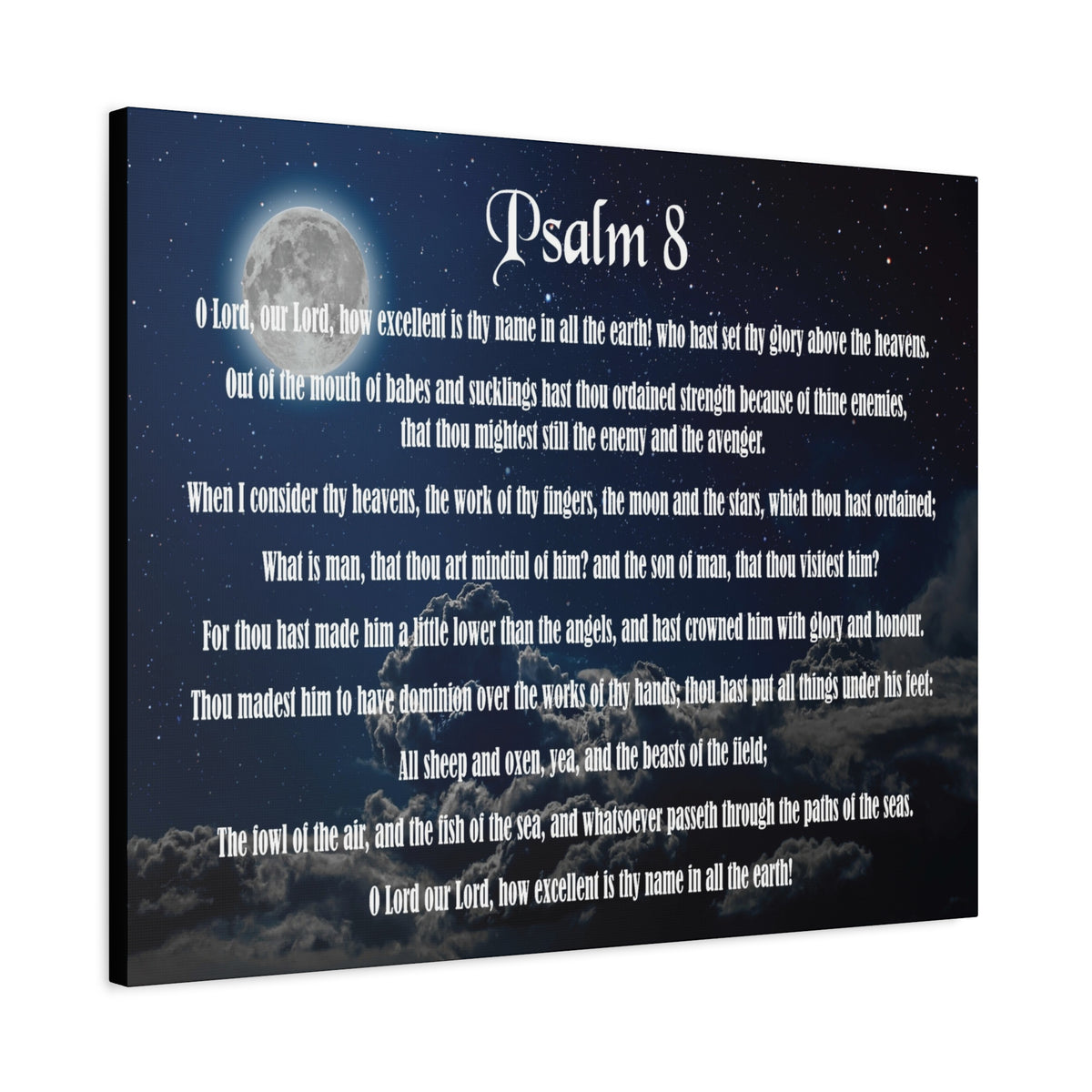 Scripture Walls Surrounded By Your Glory Psalm 8:1 Christian Wall Art Bible Verse Print Ready to Hang-Express Your Love Gifts
