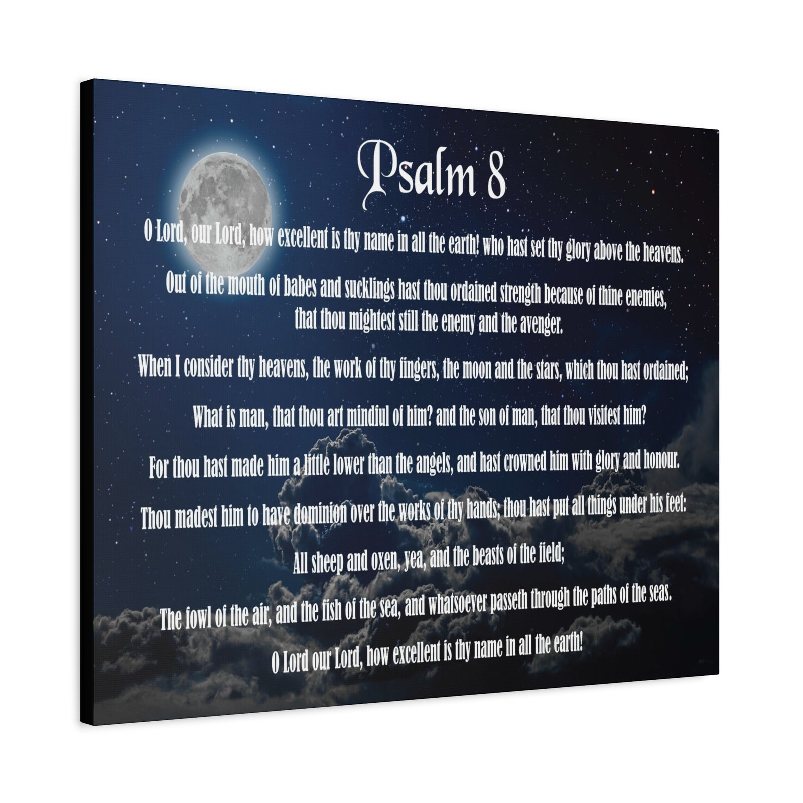 Scripture Walls Surrounded By Your Glory Psalm 8:1 Christian Wall Art Bible Verse Print Ready to Hang-Express Your Love Gifts