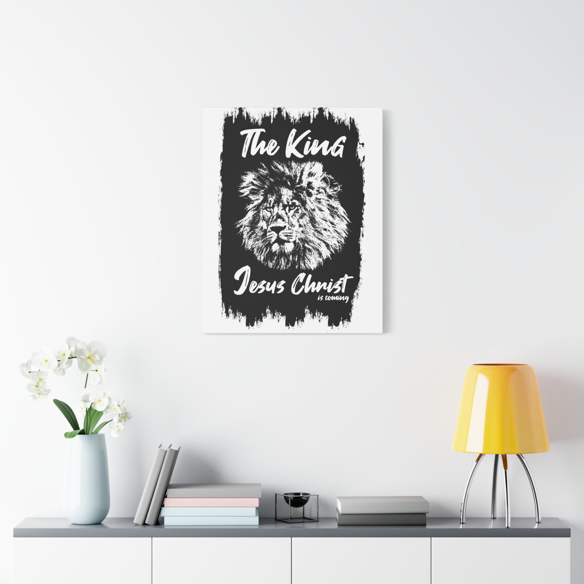 Scripture Walls King Jesus is Coming Bible Verse Canvas Christian Wall Art Ready to Hang Unframed-Express Your Love Gifts