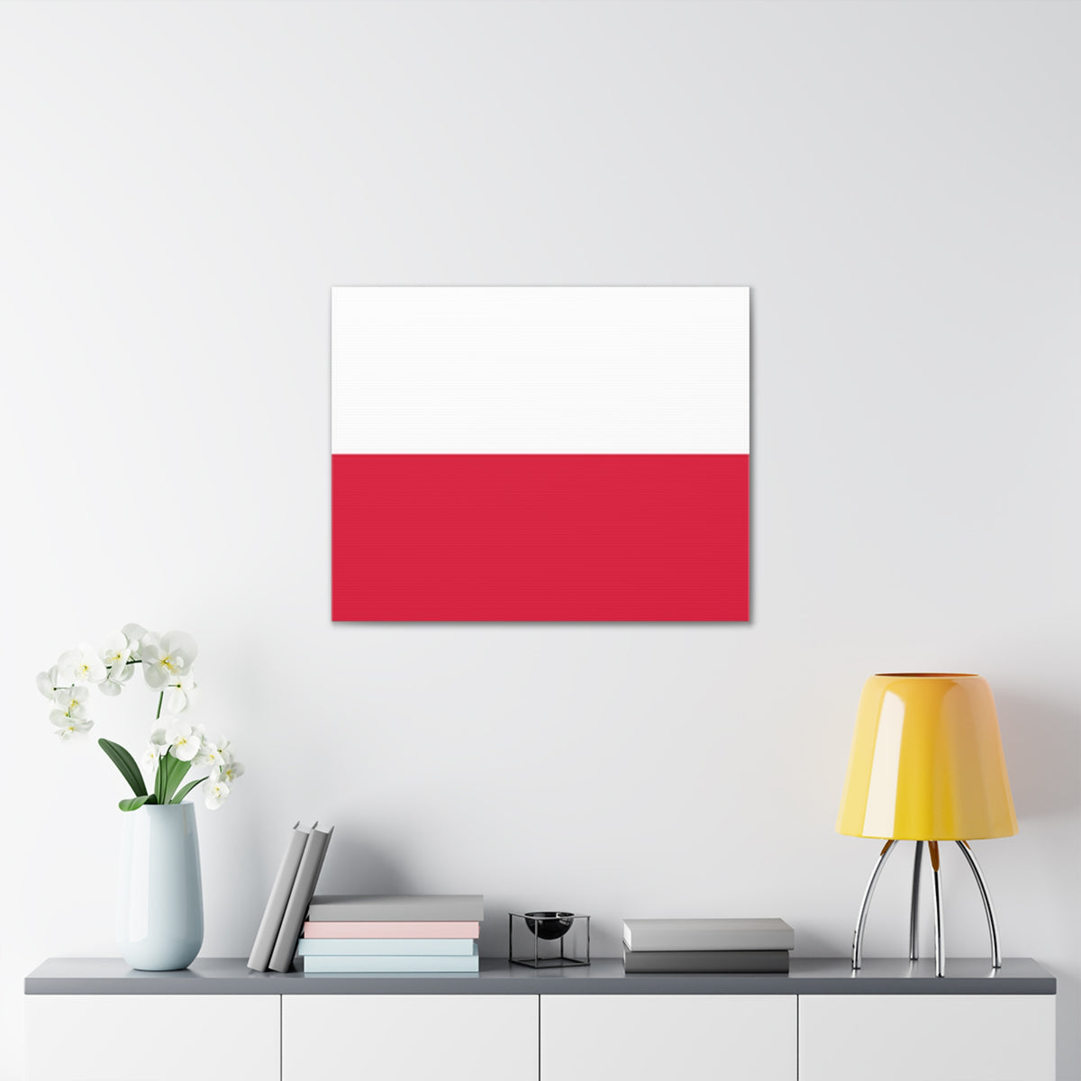 Poland Country Flag Canvas Vibrant Wall Art Unframed Home Decor-Express Your Love Gifts
