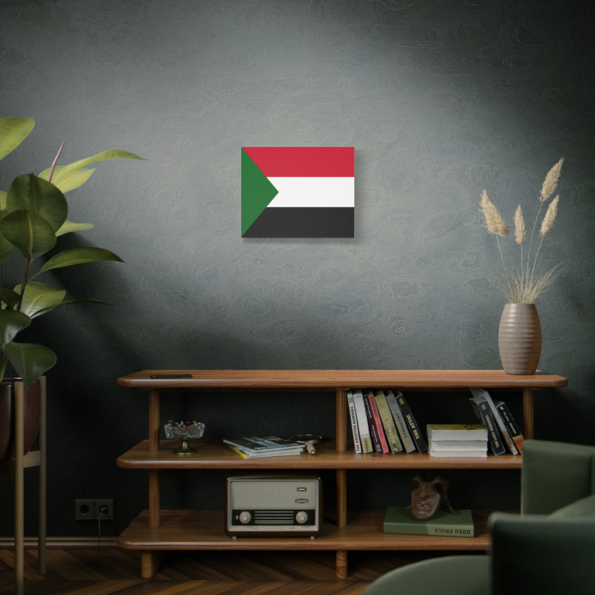 Sudan Country Flag Canvas Vibrant Wall Art Unframed Home Decor-Express Your Love Gifts