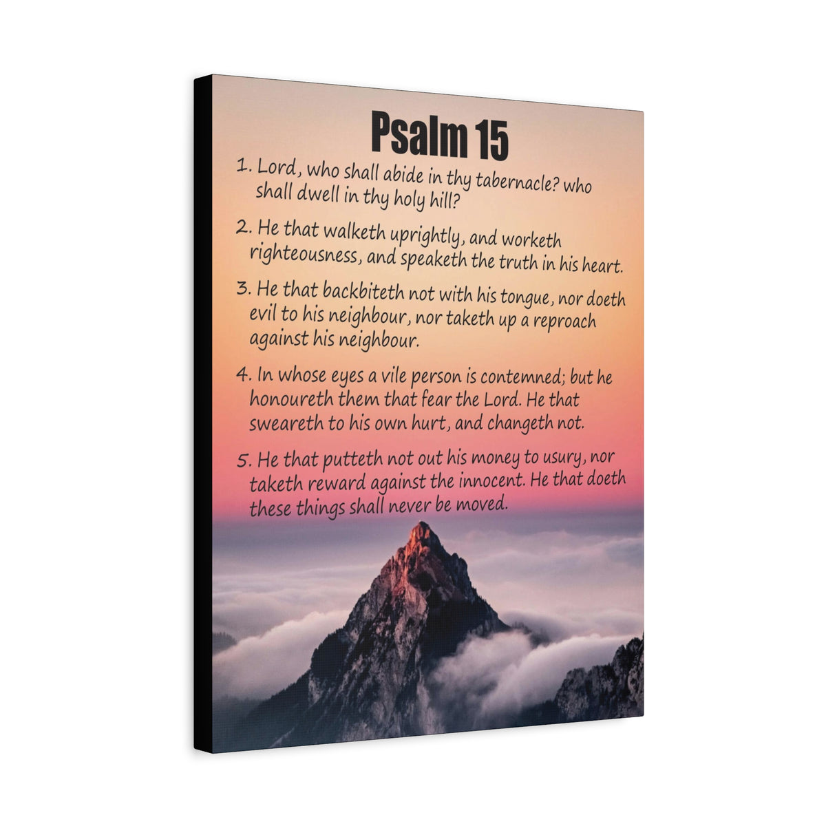 Scripture Walls Abide in God's Sanctuary Psalm 15:2 Christian Wall Art Print Ready to Hang-Express Your Love Gifts