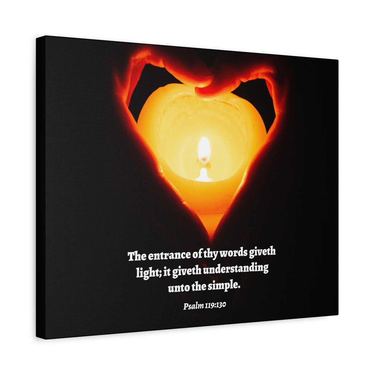 Scripture Walls Giveth Light Psalm 119:130 Bible Verse Canvas Christian Wall Art Ready to Hang-Express Your Love Gifts