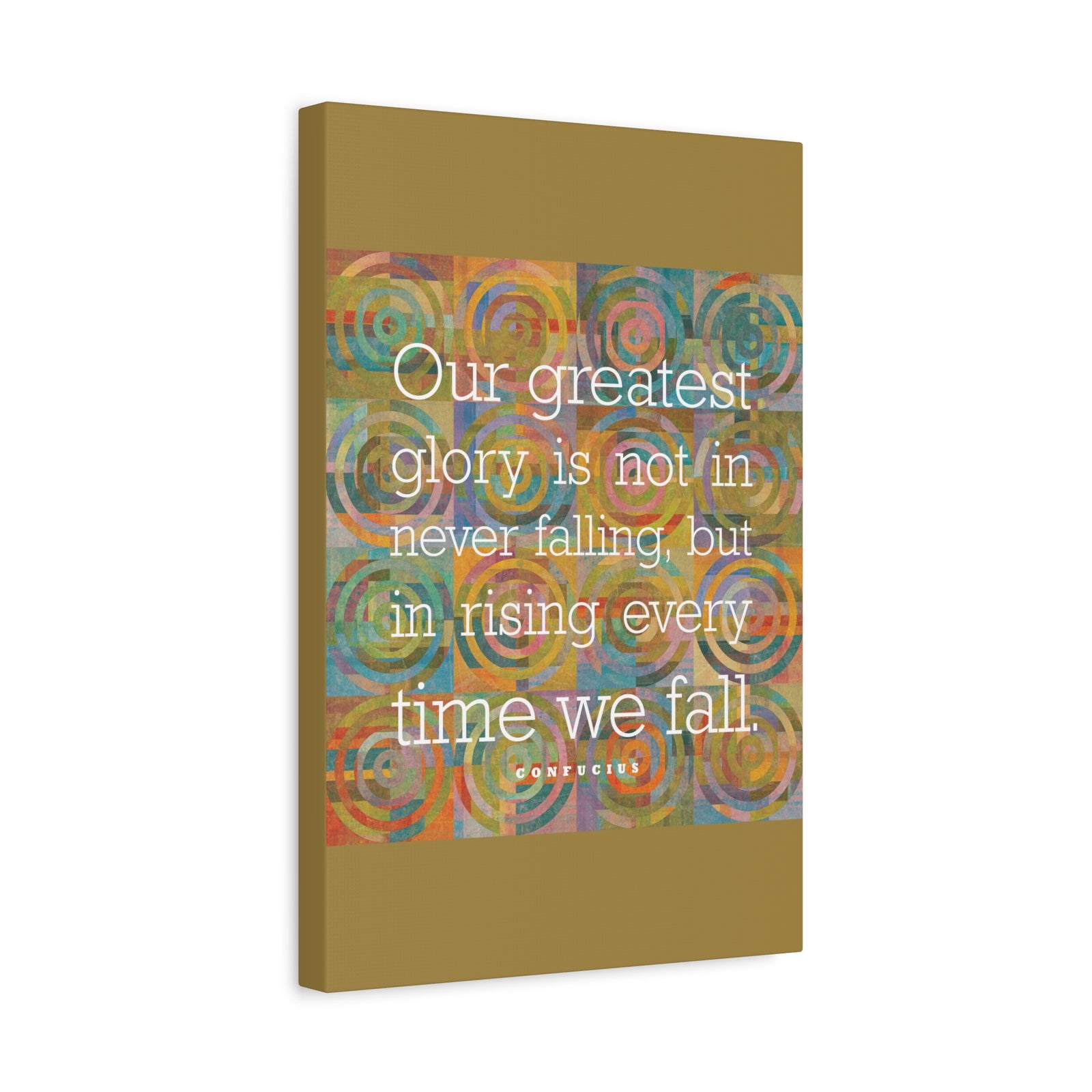 Inspirational Wall Art Rising Every Time We Fall Motivation Wall Decor for Home Office Gym Inspiring Success Quote Print Ready to Hang-Express Your Love Gifts