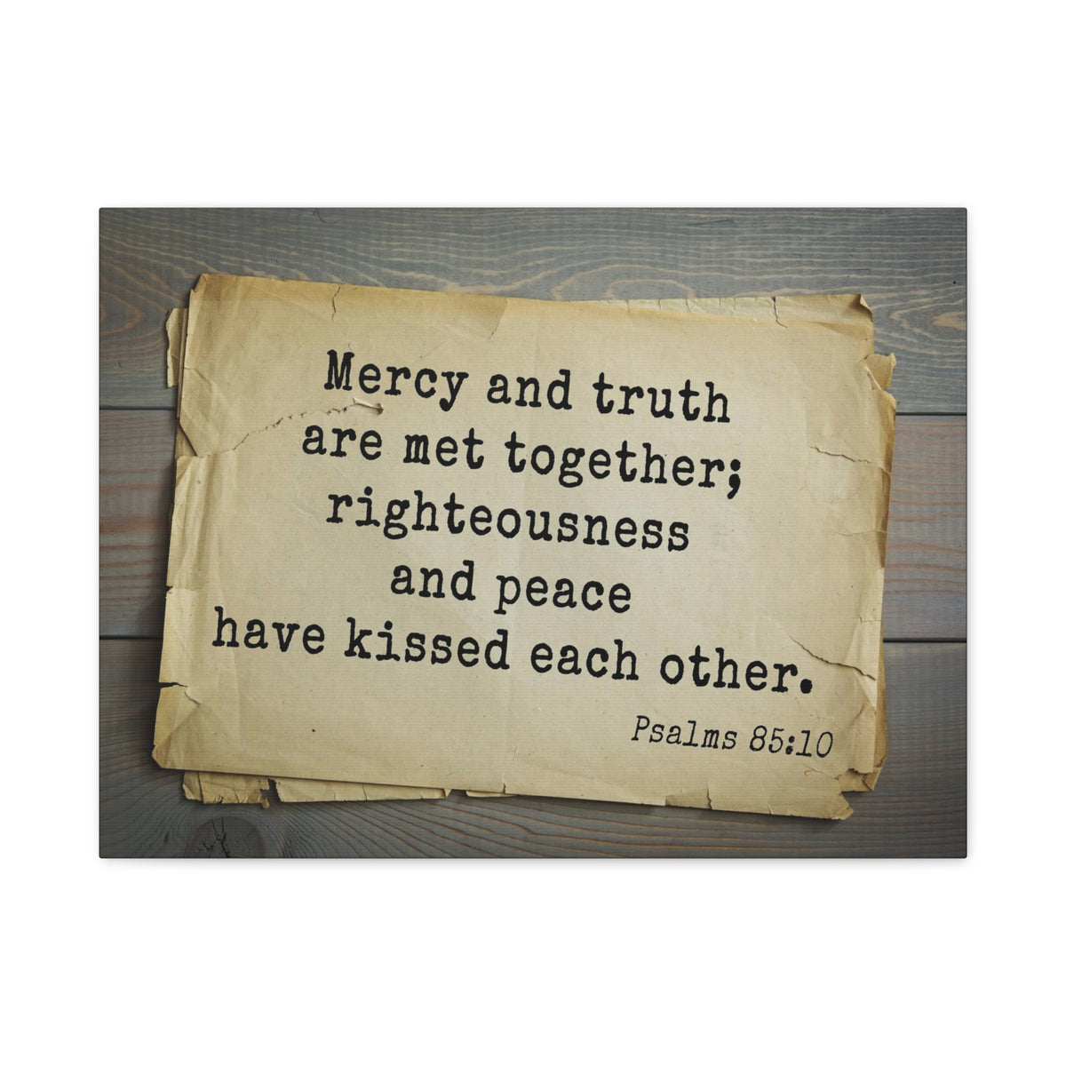 Scripture Walls Mercy And Truth Psalms 85:10 Bible Verse Canvas Christian Wall Art Bible Verse Print Ready To Hang-Express Your Love Gifts