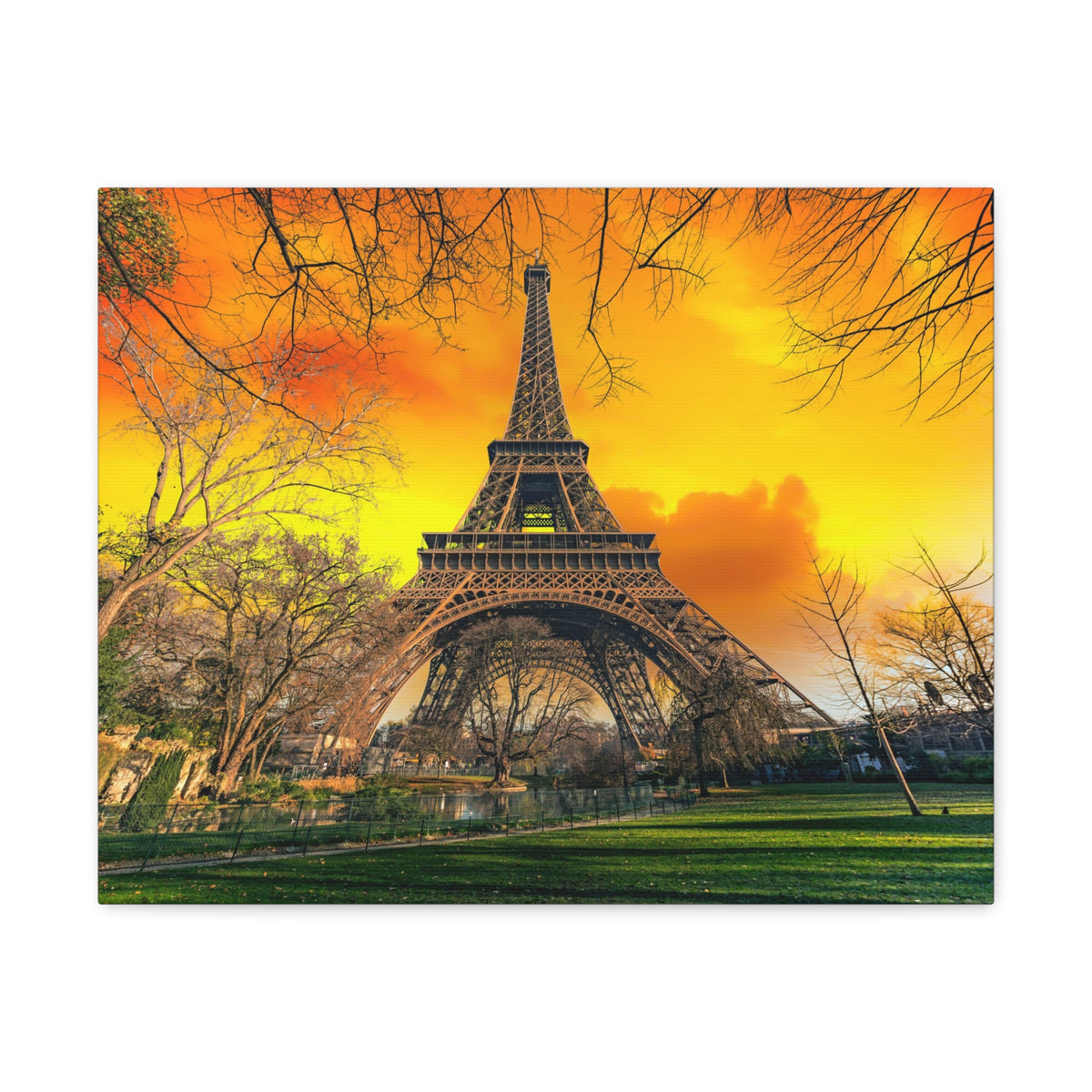 Fantastic View of Paris Eiffel Paris Eiffel Tower Couple France Canvas Artwork High-Quality Breathtaking French City for Home Decor Ready to Hang-Express Your Love Gifts