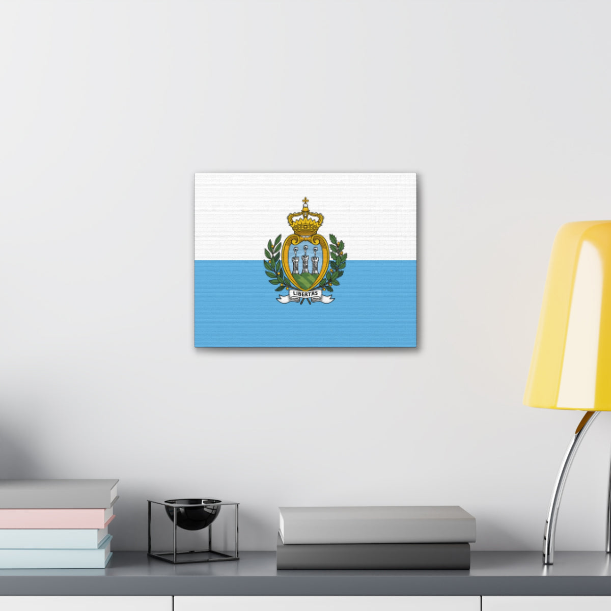 San Marino Country Flag Canvas Vibrant Wall Art Unframed Home Decor-Express Your Love Gifts