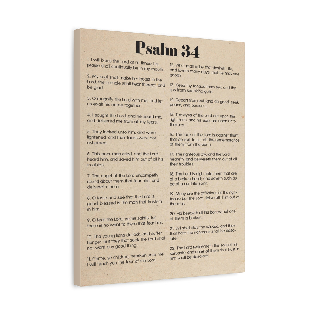 Scripture Walls Brokenness to Wholeness Psalm 34:3 Christian Wall Art Print Ready to Hang-Express Your Love Gifts