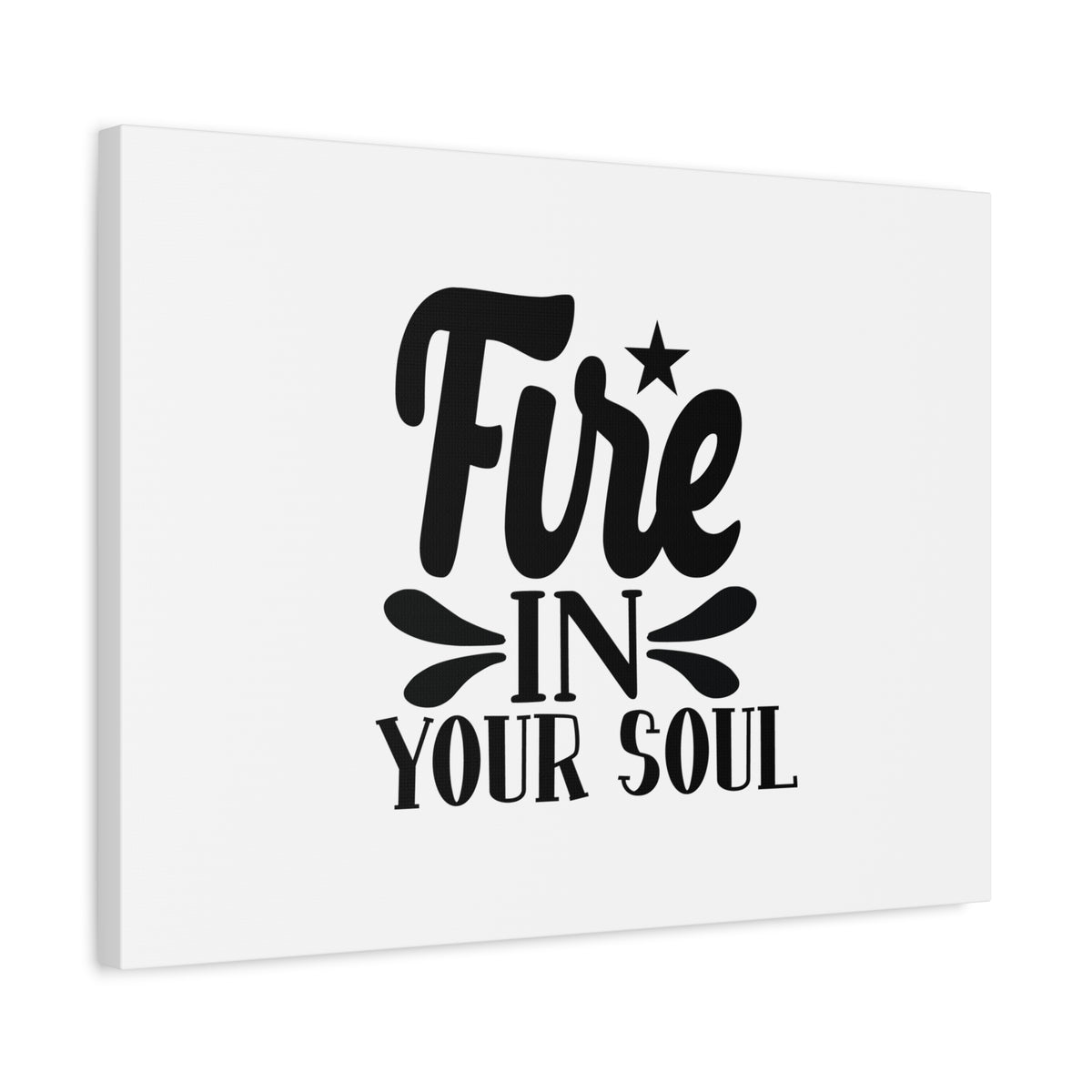Scripture Canvas Fire In Your Soul Psalm 39:3 Christian Wall Art Bible Verse Print Ready to Hang-Express Your Love Gifts