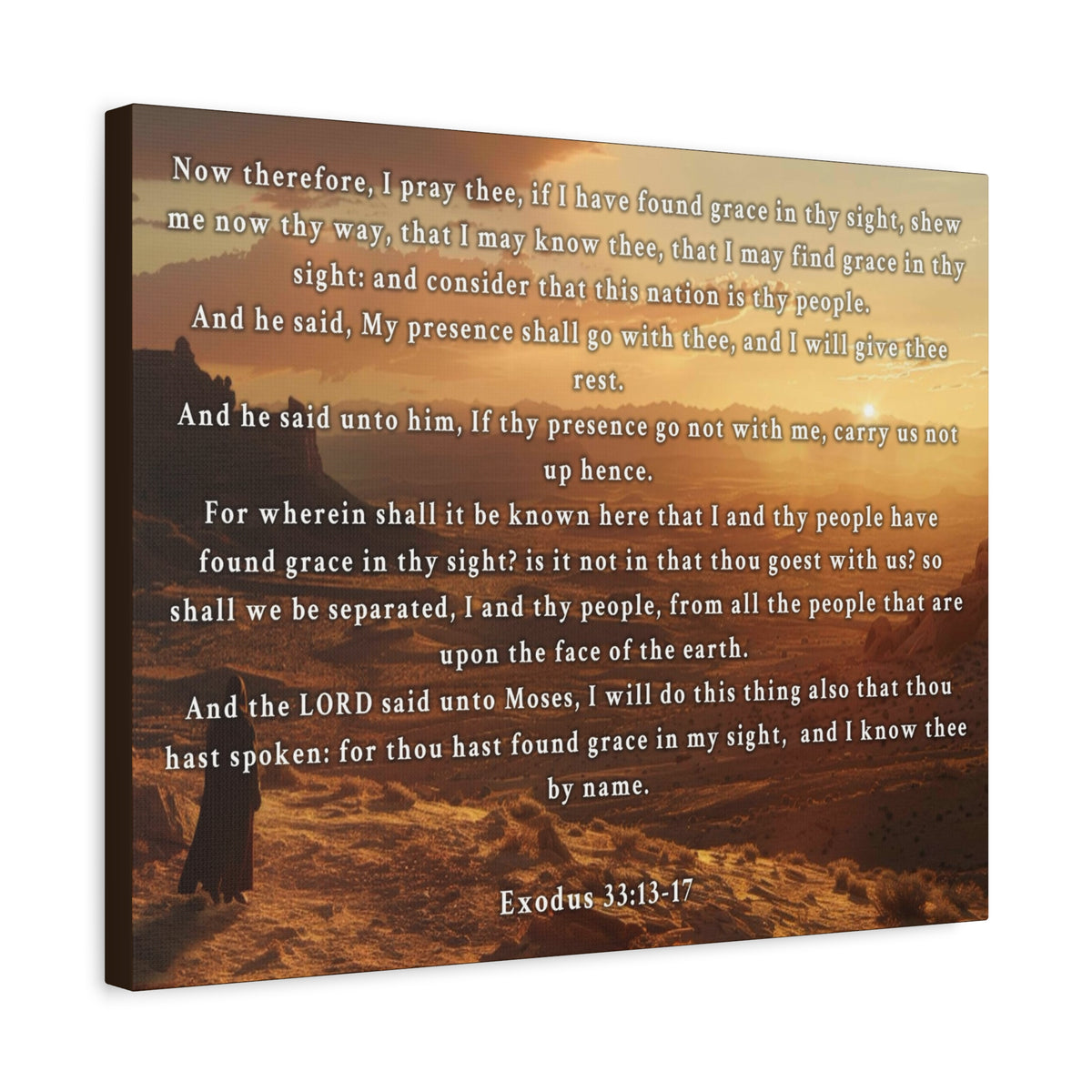 Scripture Walls Exodus 33:13-17 KJV Christian Wall Art Print Ready to Hang Unframed-Express Your Love Gifts