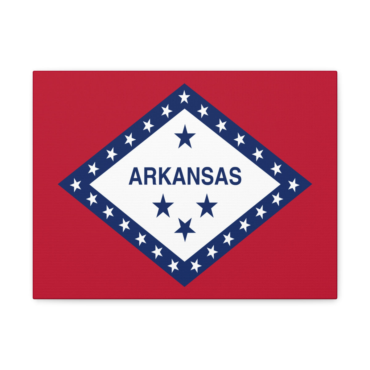 Arkansas State Flag Canvas Vibrant Wall Art Unframed Home Decor-Express Your Love Gifts