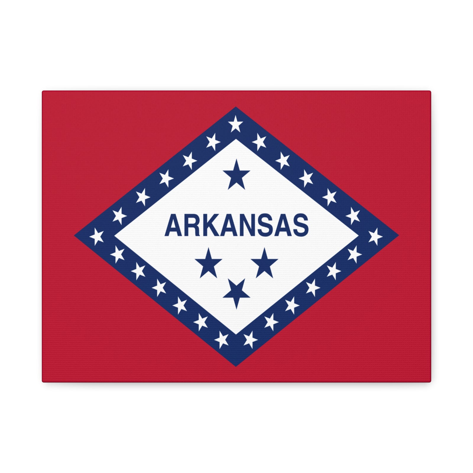 Arkansas State Flag Canvas Vibrant Wall Art Unframed Home Decor-Express Your Love Gifts