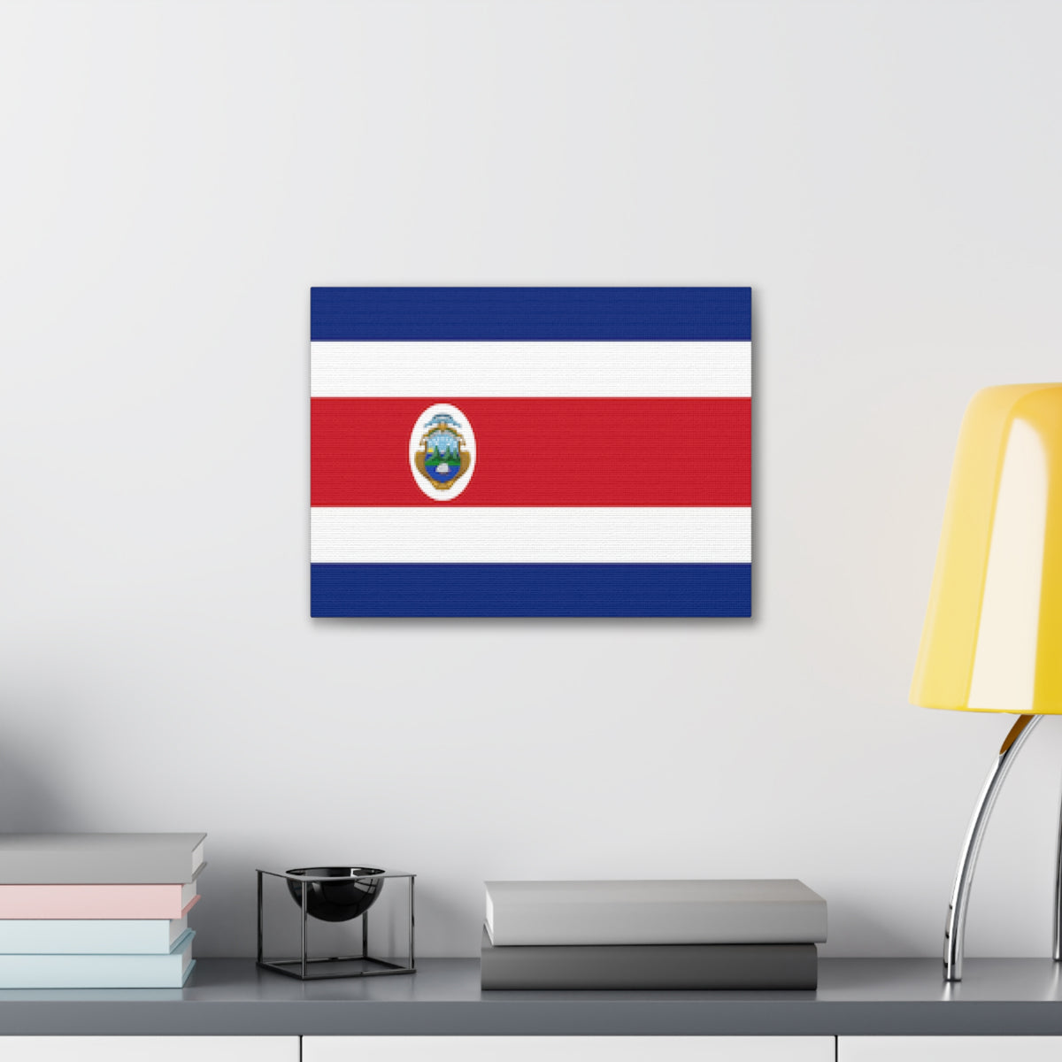 Costa Rica Country Flag Canvas Vibrant Wall Art Unframed Home Decor-Express Your Love Gifts