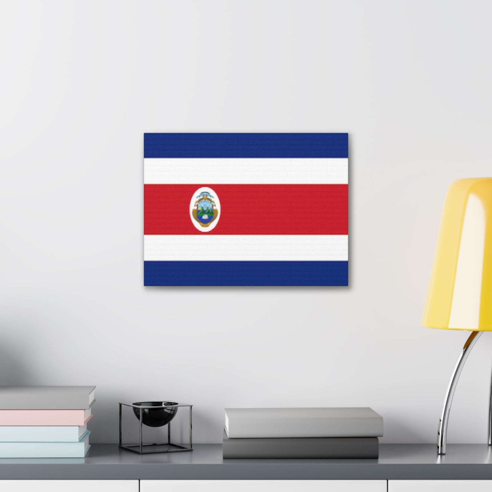 Costa Rica Country Flag Canvas Vibrant Wall Art Unframed Home Decor-Express Your Love Gifts