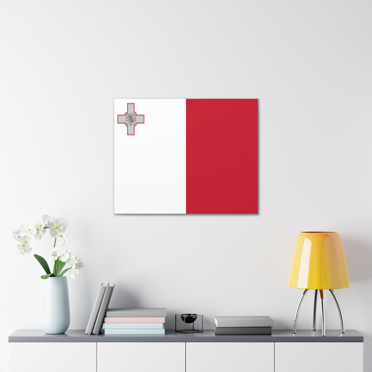 Malta Country Flag Canvas Vibrant Wall Art Unframed Home Decor-Express Your Love Gifts