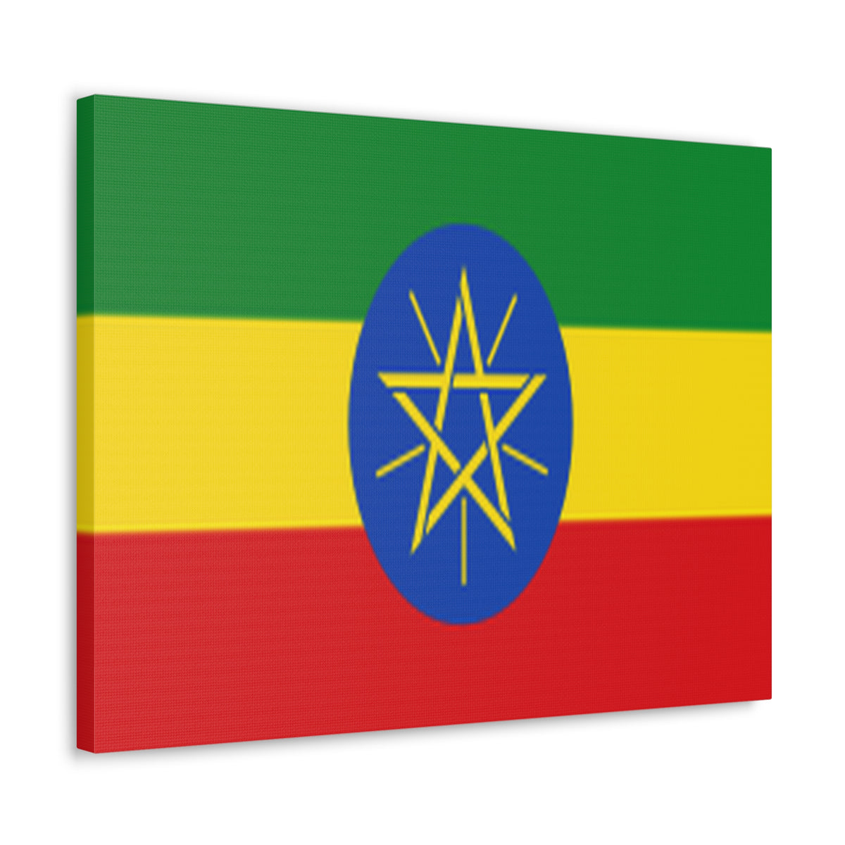 Ethiopia Country Flag Canvas Vibrant Wall Art Unframed Home Decor-Express Your Love Gifts