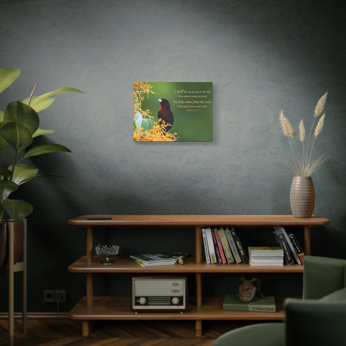 Scripture Canvas Comes From The Lord Psalm 121:1-2 Christian Wall Art Bible Verse Print Ready to Hang-Express Your Love Gifts