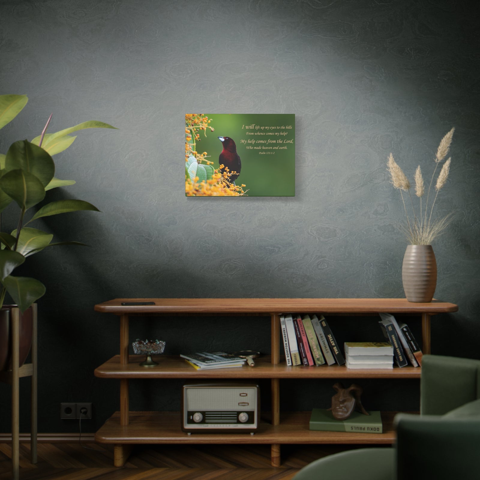Scripture Canvas Comes From The Lord Psalm 121:1-2 Christian Wall Art Bible Verse Print Ready to Hang-Express Your Love Gifts