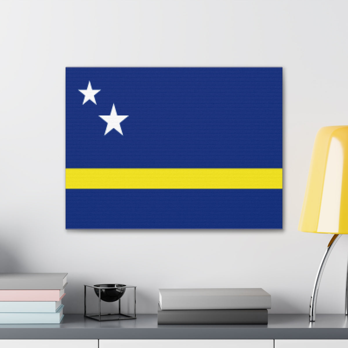 Curacao Country Flag Canvas Vibrant Wall Art Unframed Home Decor-Express Your Love Gifts