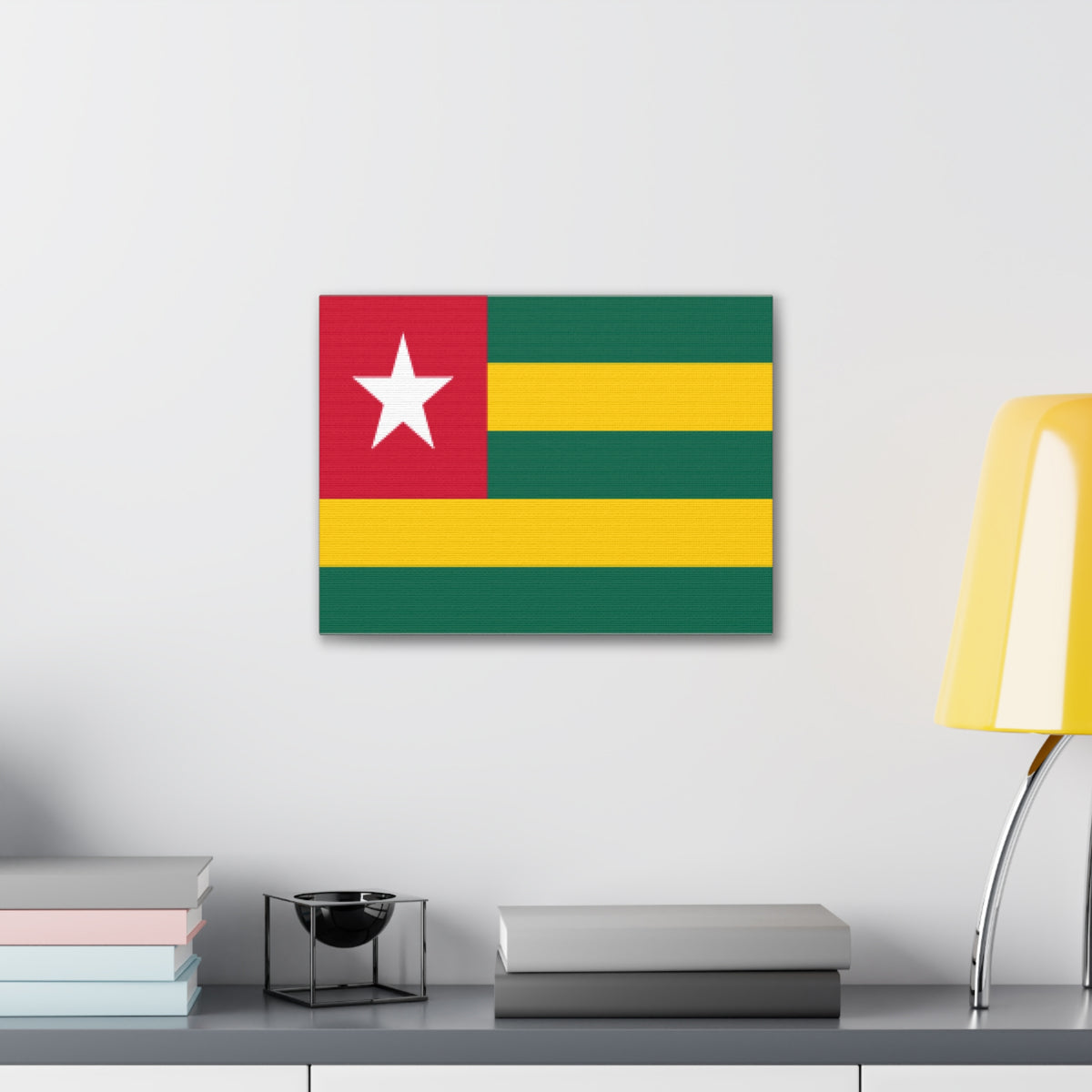 Togo Country Flag Canvas Vibrant Wall Art Unframed Home Decor-Express Your Love Gifts