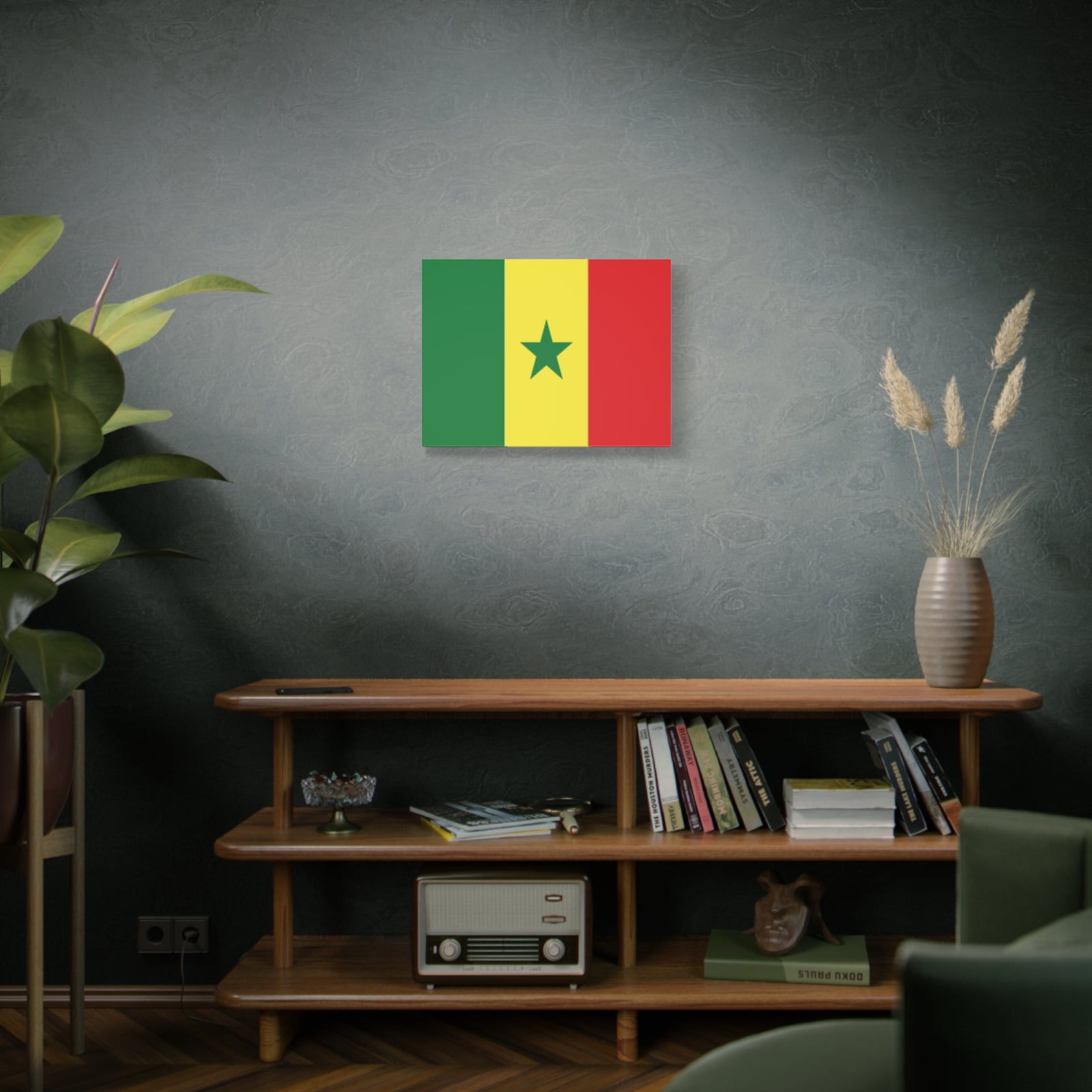 Senegal Country Flag Canvas Vibrant Wall Art Unframed Home Decor-Express Your Love Gifts
