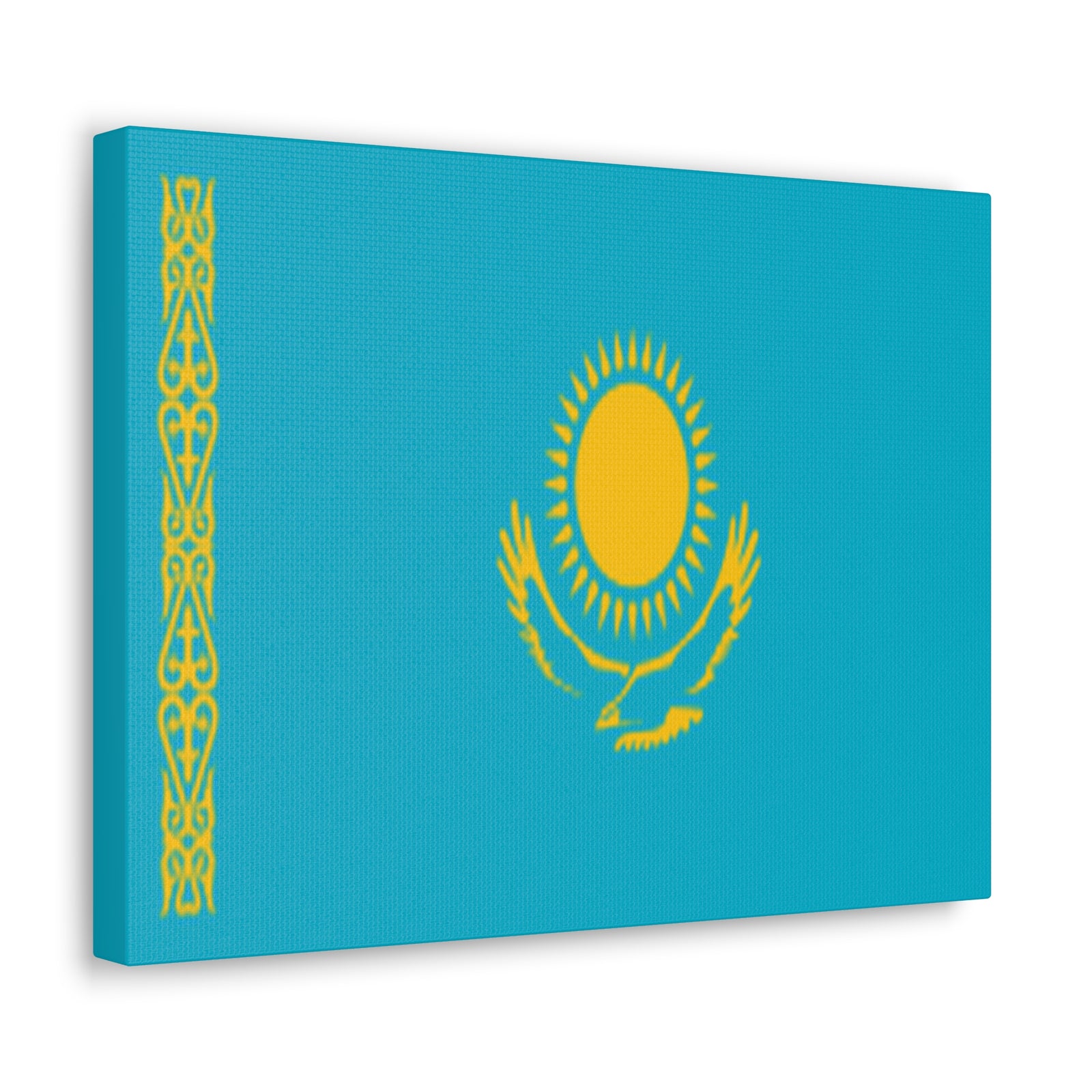 Kazakhstan Country Flag Canvas Vibrant Wall Art Unframed Home Decor-Express Your Love Gifts