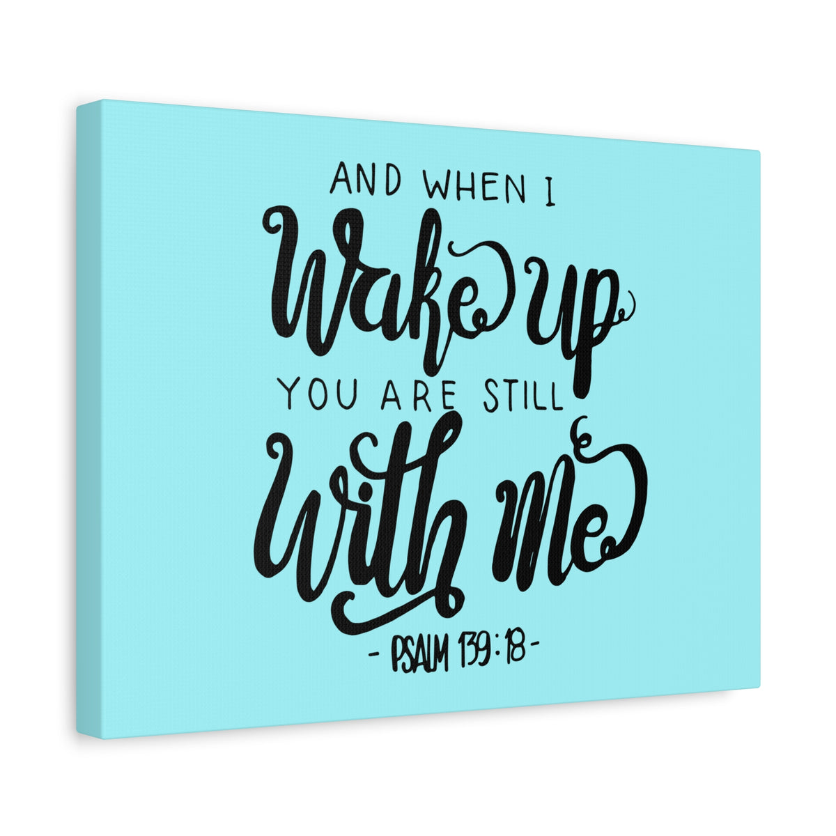 Scripture Canvas Still With Me Psalm 139:18 Christian Wall Art Bible Verse Print Ready to Hang-Express Your Love Gifts