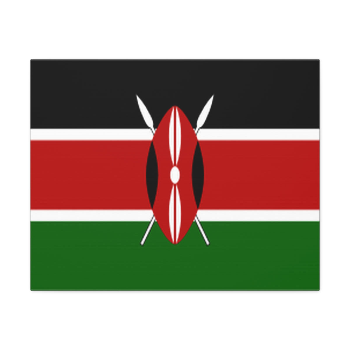 Kenya Country Flag Canvas Vibrant Wall Art Unframed Home Decor-Express Your Love Gifts