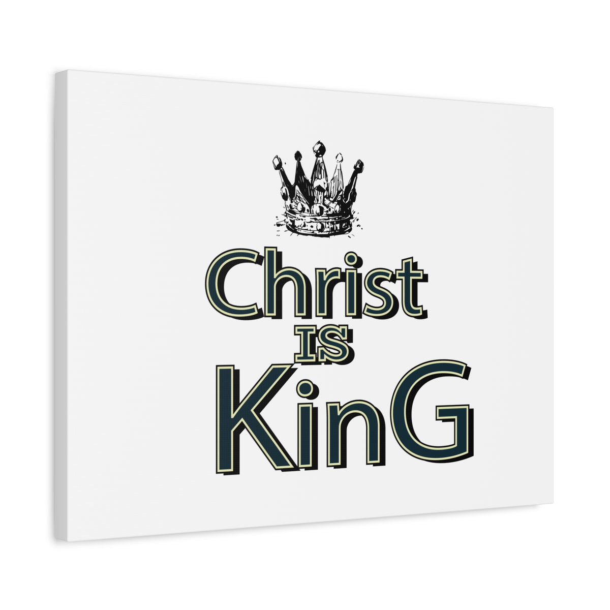 Scripture Walls Christ is King Bible Verse Canvas Christian Wall Art Ready to Hang Unframed-Express Your Love Gifts