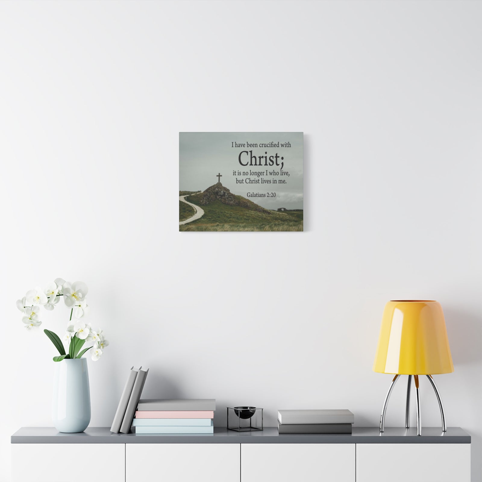 Scripture Walls Canvas No Longer I But Christ Galatians 2:20 Wall Art Christian Home Decor-Express Your Love Gifts