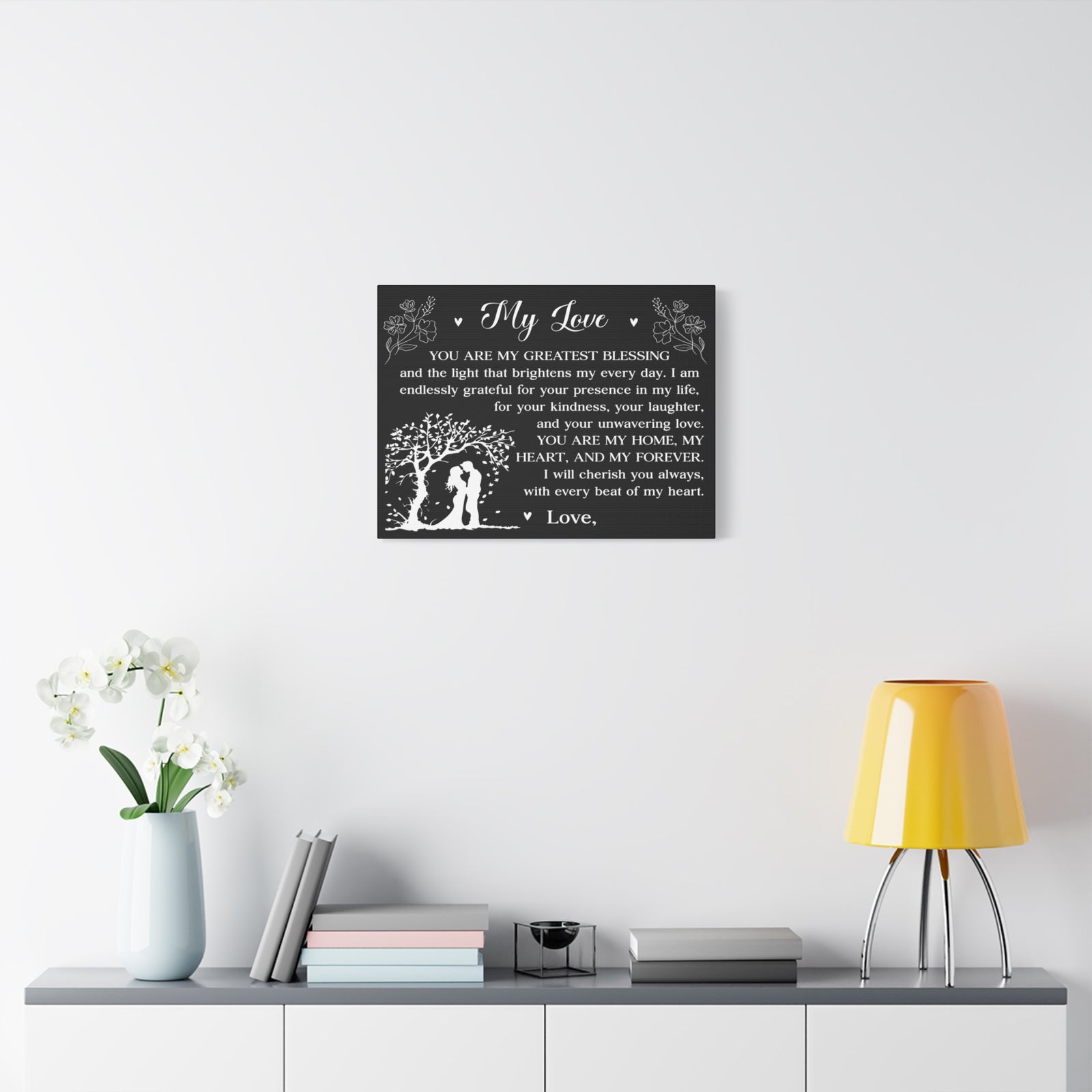 Personalized You Are My Greatest Blessing Romantic Inspirational Print Ready to Hang Artwork Unframed-Express Your Love Gifts